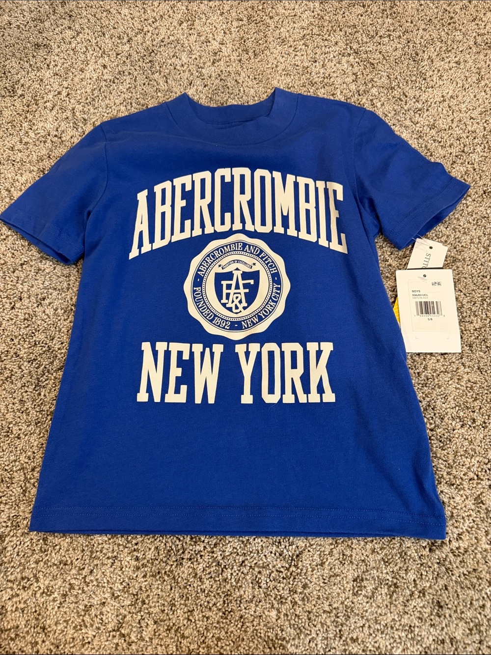 Abercrombie & Fitch Royal Blue Logo Graphic Tee